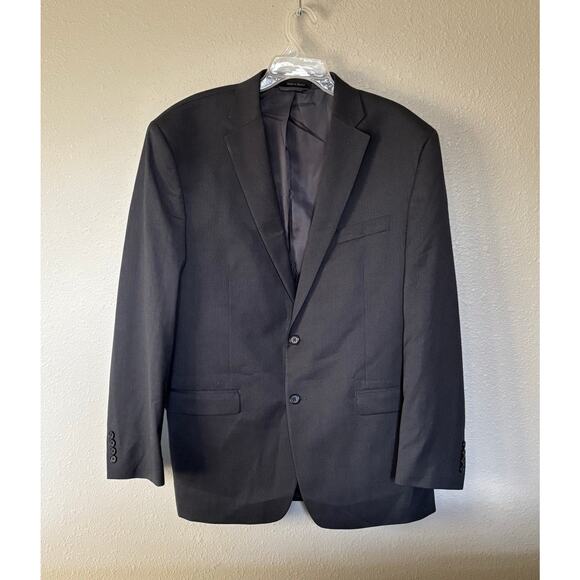 Men’s Lauren Ralph Lauren Wool Blazer Sport Coat Suit Jacket Charcoal Gray 46L